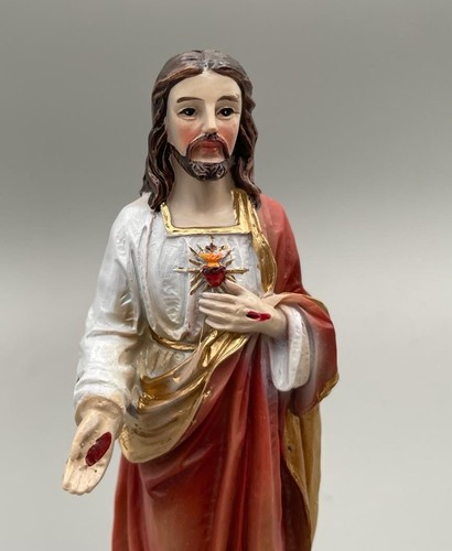 Statua gesù sacro cuore - cuore, in