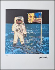 ANDY WARHOL * Moonwalk * 50 X 40 CM * Litografia Firmata * Limitata # 13/200
