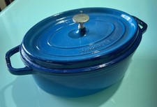 Pentola in ghisa Le Creuset n.29 ovale staub Blu ottime condizioni