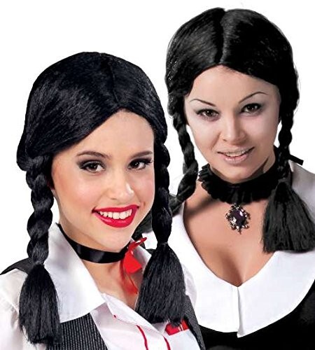 Parrucca mercoledì trecce - parrucca,