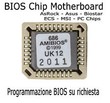 BIOS Chip ASRock ASUS BIOSTAR ECS MSI PC Chips - Programmazione chip a richiesta