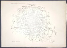 BOLOGNA antica pianta della