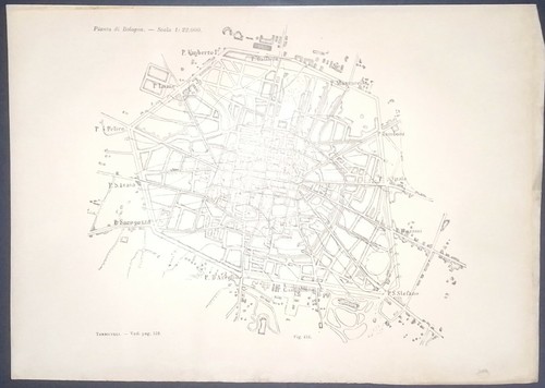 Bologna antica pianta della - bologna,