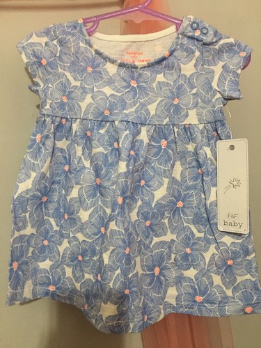 Vestito estivo floreale blu
