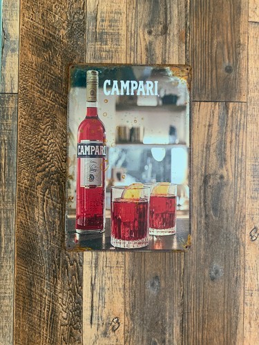 Insegna metallo campari - insegna,