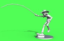 Sampei Ragazzo pescatore Action Figures 18 -/ 22cm RESINA DIPINTO A MANO FANART