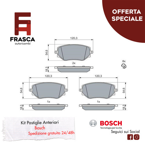 Pastiglie freno anteriori - pastiglie,