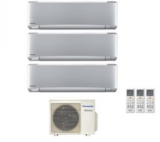 Condizionatore Panasonic Trial Split Inverter Etherea Silver 9+12+12 Con Wi-Fi