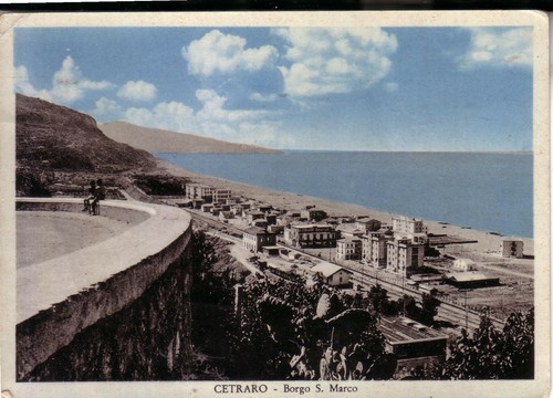 Cetraro opaca viaggiata 1955 - cetraro,
