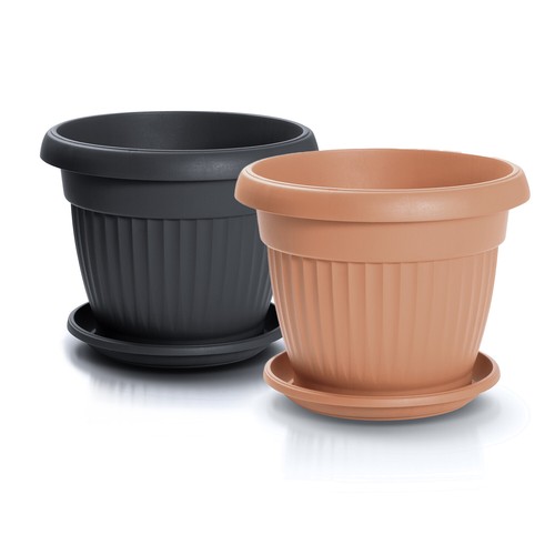 Vaso fioriera sottovaso - vaso, in