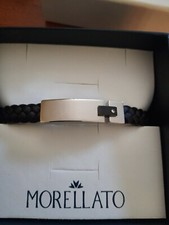 Bracciale Uomo MORELLATO vera Pelle Zircone