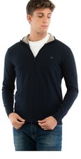 Cardigan zip maglione lana