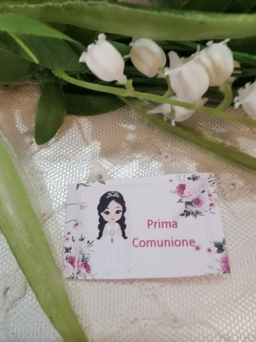 Bigliettino confetti comunione - bigliettino,