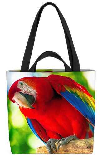 Borsa pappagallo ara rosso