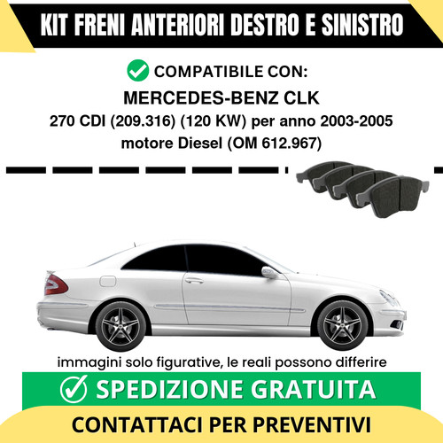 Pastiglie freno anteriori per - freno,