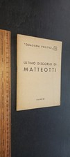 Ultimo discorso di Matteotti