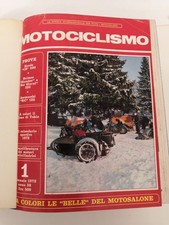 rivista Motociclismo Annata 1972 rilegata - mancanti 2 : ottobre e dicembre -