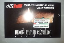 SCHEDA TELEFONICA RARA - PROVA SUPPORTO CTG NON FUSTELLATA e RIBALTATA