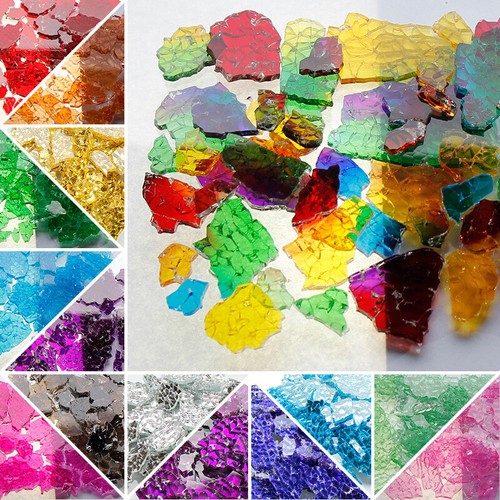 100g colorato irregolare vetro - 100g,