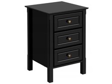 Comodino 592573 Nero, Con 3