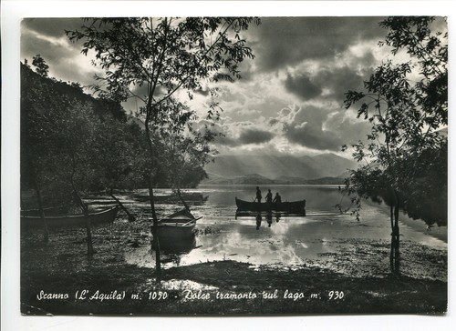1960 tramonto lago guller - lago,
