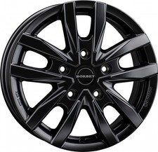 4x Borbet CW5 nero opaco 6x16