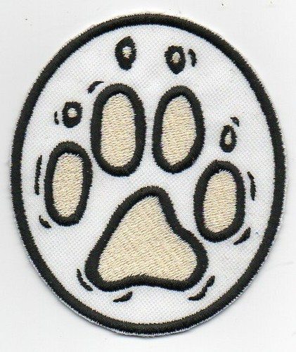 Patch ricamo toppa zampa - toppa, cane