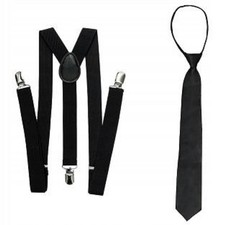 Set uomo cravatta nera