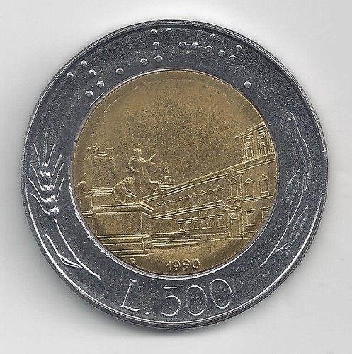 Italia 500 lire 1990 - 1990, (20)