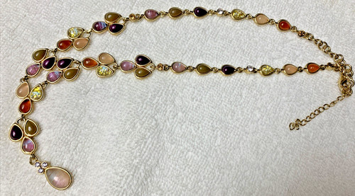 Collana goccia cabochon - collana, y