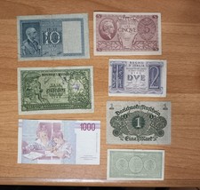 1 2 5 10 50 1000 Lire Effige