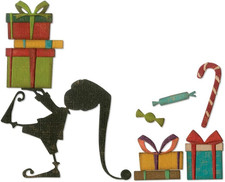 Set Di Fustelle Thinlits Aiutante Di Babbo Natale, Multicolore