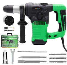 FP-TECH Martello Perforatore Demolitore Martelletto 1500W 6J SDS Plus 4 Funzioni