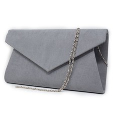 Pochette grigia elegante donna