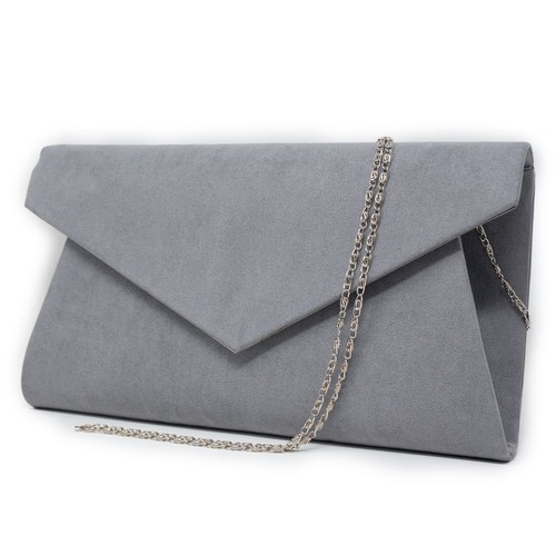 Pochette grigia elegante - , donna