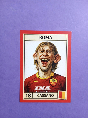 Figurina caricatura calciatori - figurina,