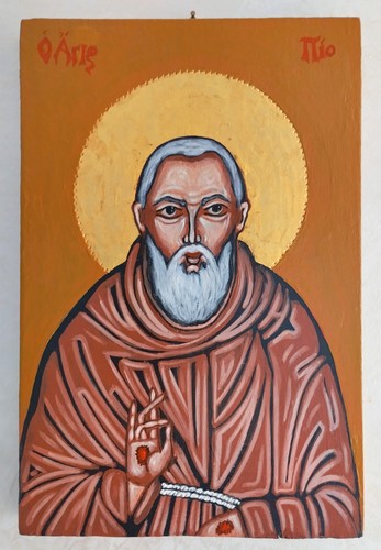 Icona san pio padre - padre,