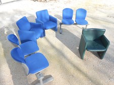 STOCK nr.2 poltrone e nr.2 coppia sedie sala d'attesa ufficio