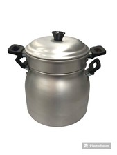 PENTOLA BAGNO MARIA ALLUMINIO LT 2 C/COPERCHIO DA FUOCO