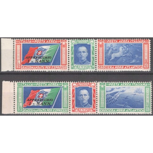 Regno italia 1933 - 1933, trittici