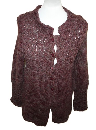 Cardigan donna aran fatto - cardigan,