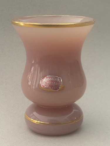 Vasetto rosa vetro opalino - rosa,