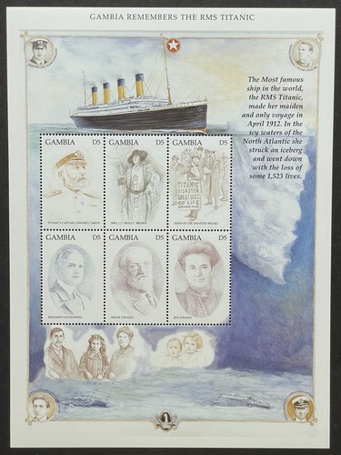 Gambia titanic francobolli - gambia,