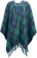 Tartan mantello pura lana