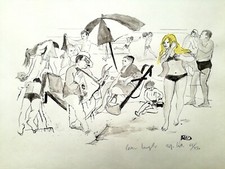 Lorenzo Ceregato - Litografia acquerellata anni '60 firmata e numerata