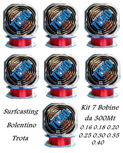Bobine filo rosso 300mt - bobine,