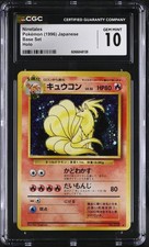 CGC 10 GEM MINT Ninetales 1996 Set Base Giapponese 38 Holo Carta Pokemon