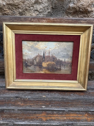 Dipinto olio masonite - su,