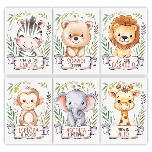 Set poster animali - set,