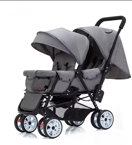 Passeggino gemellare doppio